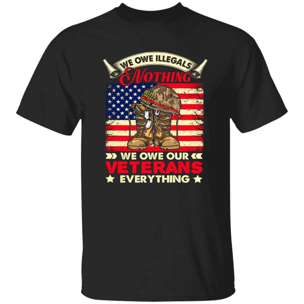 We Owe Veterans Tshirt, Black, Unisex T-Shirt We Owe Veterans Tshirt, Black, Unisex T-Shirt