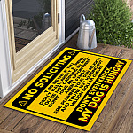 10NH. No Soliciting Doormat (6) Doormat mockup 3