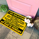 10NH. No Soliciting Doormat (6) Doormat mockup 4