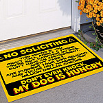 10NH. No Soliciting Doormat (6) Doormat mockup 11