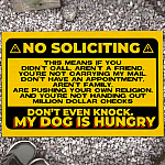 10NH. No Soliciting Doormat (6) outdoor thẳng 2