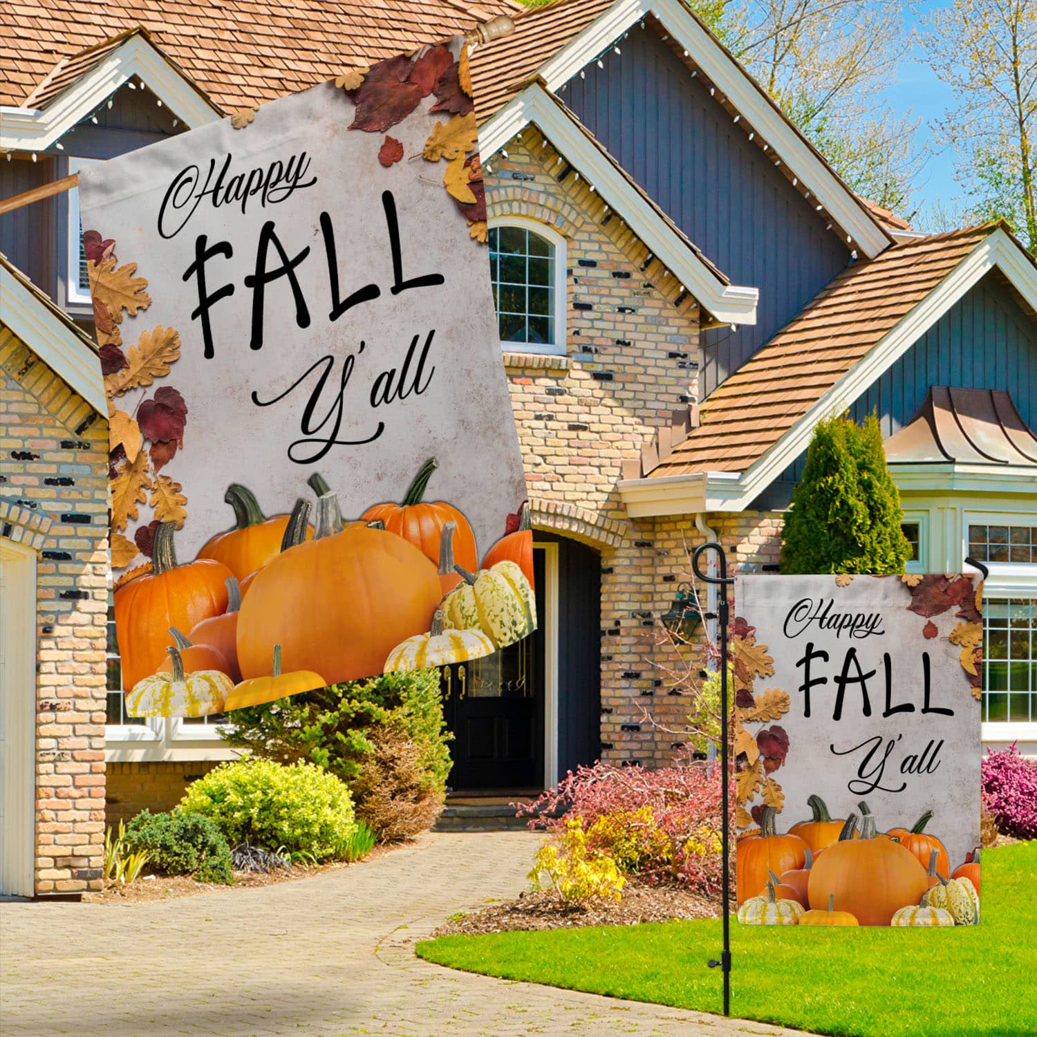 1MH. Happy Fall 30x40 Garden & House Mockup 3