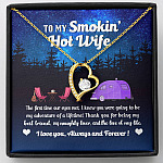 Camping Van To My Smokin Hot Wife The First Time Our Eyes Met Forever Love Heart Necklace - Forever Love Necklace (18K Yellow Gold) Camping Van To My Smokin Hot Wife The First Time Our Eyes Met Forever Love Heart Necklace - Forever Love Necklace (18K Yellow Gold)
