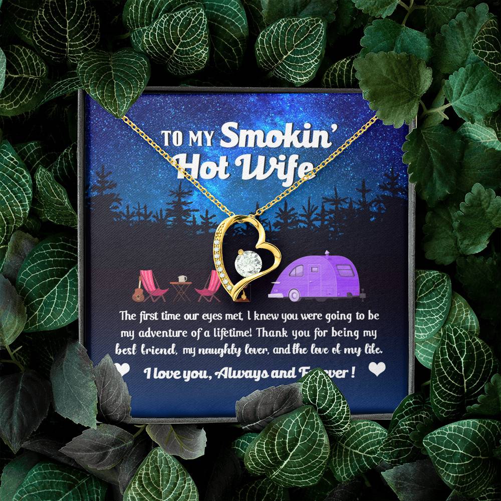 Camping Van To My Smokin Hot Wife The First Time Our Eyes Met Forever Love Heart Necklace Camping Van To My Smokin Hot Wife The First Time Our Eyes Met Forever Love Heart Necklace