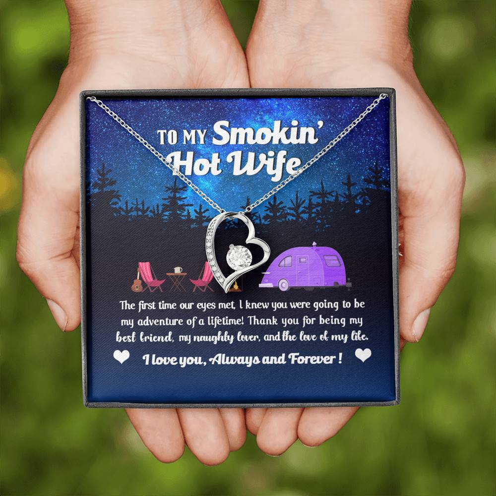 Camping Van To My Smokin Hot Wife The First Time Our Eyes Met Forever Love Heart Necklace Camping Van To My Smokin Hot Wife The First Time Our Eyes Met Forever Love Heart Necklace
