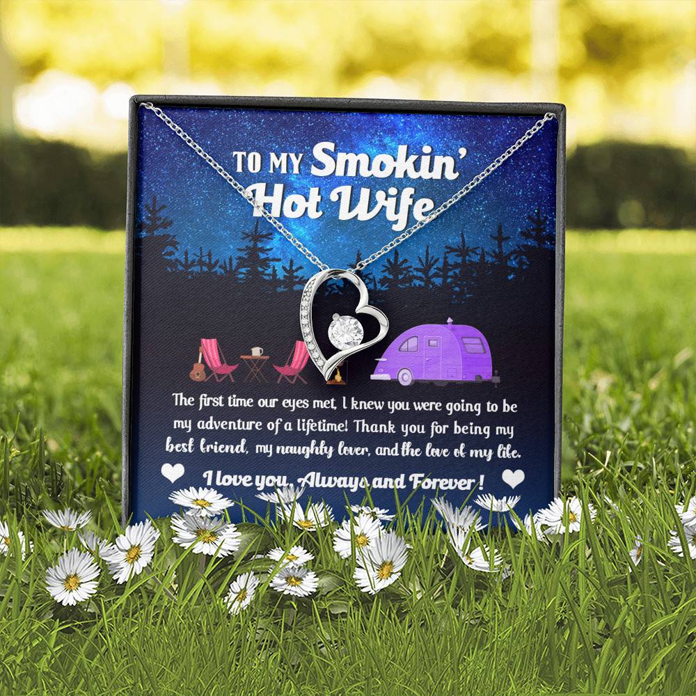 Camping Van To My Smokin Hot Wife The First Time Our Eyes Met Forever Love Heart Necklace Camping Van To My Smokin Hot Wife The First Time Our Eyes Met Forever Love Heart Necklace