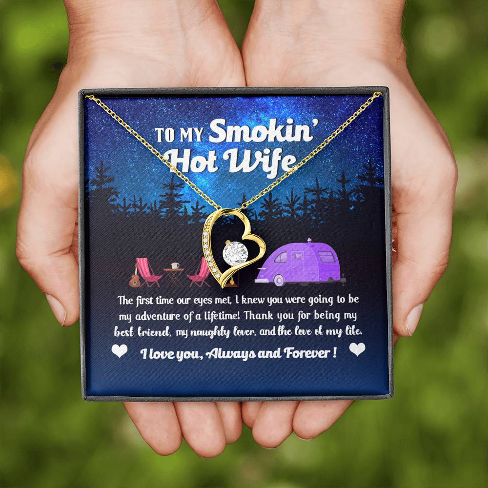 Camping Van To My Smokin Hot Wife The First Time Our Eyes Met Forever Love Heart Necklace Camping Van To My Smokin Hot Wife The First Time Our Eyes Met Forever Love Heart Necklace
