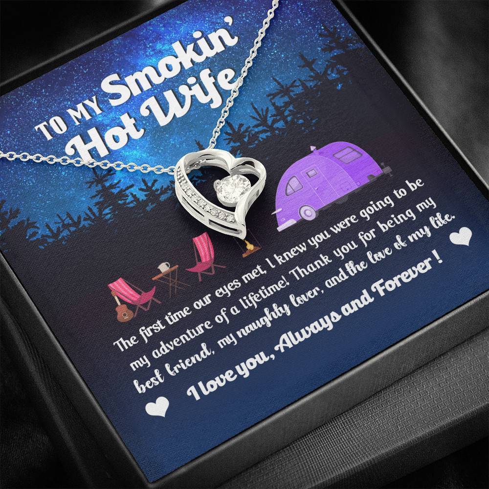 Camping Van To My Smokin Hot Wife The First Time Our Eyes Met Forever Love Heart Necklace Camping Van To My Smokin Hot Wife The First Time Our Eyes Met Forever Love Heart Necklace