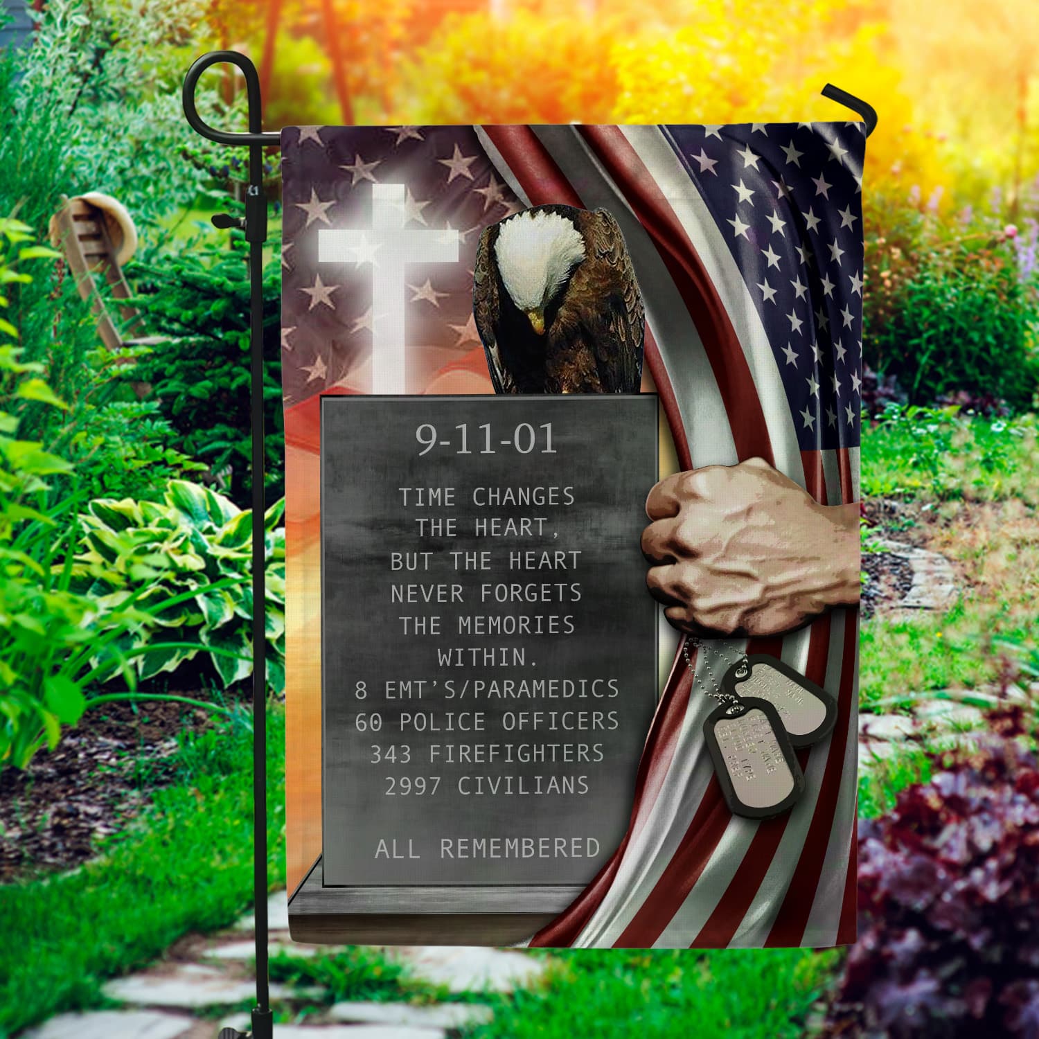 6LV. Time Changes_1 Garden Flag Mockup 1