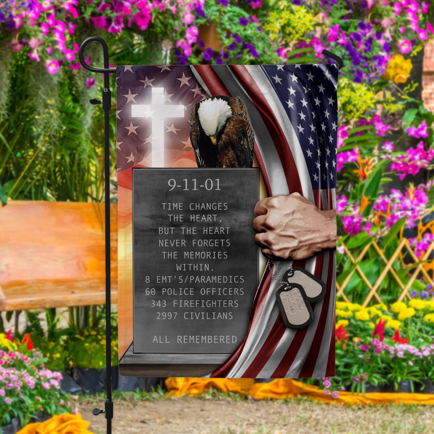 6LV. Time Changes_1 Garden Flag Mockup 4