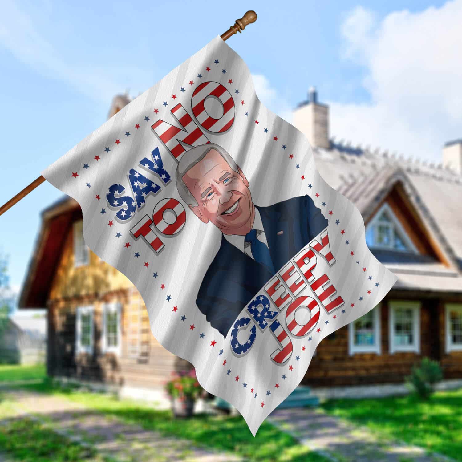30x40 House Flag Mockup 5