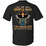 simple man shirt, Black, Unisex T-Shirt