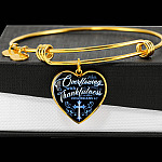 Overflowing With Thankfulness Heart Pendant Necklace Overflowing With Thankfulness Heart Pendant Necklace