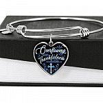 Overflowing With Thankfulness Heart Pendant Necklace Overflowing With Thankfulness Heart Pendant Necklace