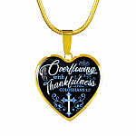 Overflowing With Thankfulness Heart Pendant Necklace Overflowing With Thankfulness Heart Pendant Necklace