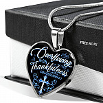 Overflowing With Thankfulness Heart Pendant Necklace Overflowing With Thankfulness Heart Pendant Necklace
