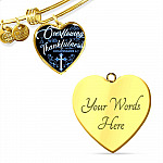 Overflowing With Thankfulness Heart Pendant Necklace Overflowing With Thankfulness Heart Pendant Necklace
