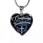 Overflowing With Thankfulness Heart Pendant Necklace Overflowing With Thankfulness Heart Pendant Necklace