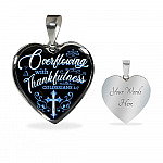 Overflowing With Thankfulness Heart Pendant Necklace Overflowing With Thankfulness Heart Pendant Necklace