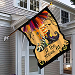 8BN. If The Shoes Fit 30x40 House Flag Mockup 6