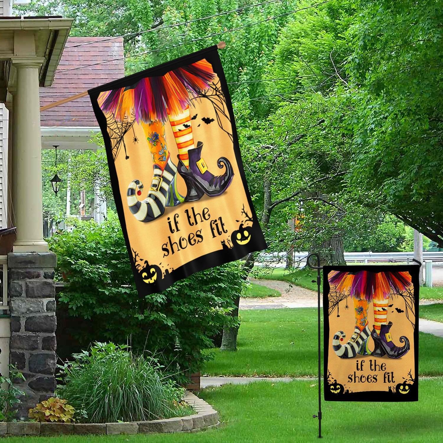 8BN. If The Shoes Fit 30x40 Garden & House Mockup 1