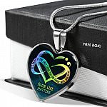 It's Okay If The Only Thing You Do Today Is Breathe Your Life Matters Heart Pendant Necklace - Suicide Awareness Gift