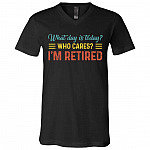 What Day Is Today Tshirt, Black, V-Neck T-Shirt