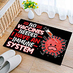 2TM. No Vaccines -doormat Doormat mockup 2