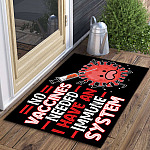 2TM. No Vaccines -doormat Doormat mockup 3