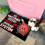 2TM. No Vaccines -doormat Doormat mockup 4