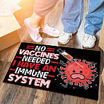 2TM. No Vaccines -doormat Doormat mockup 6