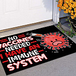 2TM. No Vaccines -doormat Doormat mockup 11