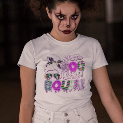 Alternative view of I Put the Boo in Boujie T-Shirt - V-Neck Tee - Funny Halloween Shirts for Women