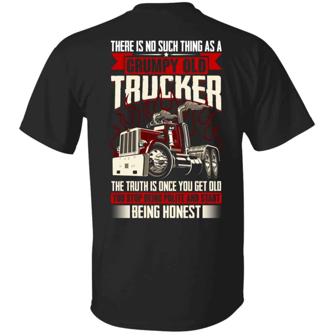 trucker, Black, Unisex T-Shirt