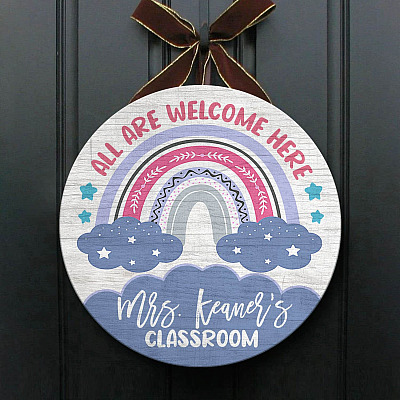 Wooden Door Sign