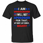 I Am Unvaccinated Tshirt, Black, Unisex T-Shirt