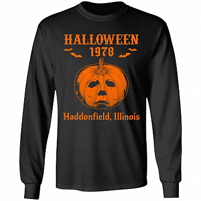 Halloween 1978 Myers Hoodie, Black, Long Sleeve