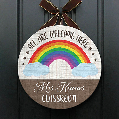 Wooden Door Sign