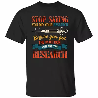 stop saying, Black, Unisex T-Shirt