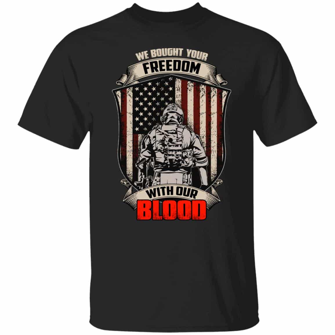 We Bought Your Freedom Tshirt, Black, Unisex T-Shirt