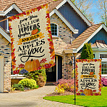 5MH. Fall For Pumpkin Flag 30x40 Garden & House Mockup 3