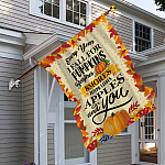 5MH. Fall For Pumpkin Flag 30x40 House Flag Mockup 6