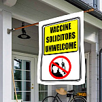 6BN. Unwelcome FLAG 30x40 House Flag Mockup 1