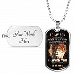 To My Son You Have Given Me So Many Reasons To Be Proud Of The Man You Have Become Dog Tag Pendant Necklace From Mom To My Son You Have Given Me So Many Reasons To Be Proud Of The Man You Have Become Dog Tag Pendant Necklace From Mom