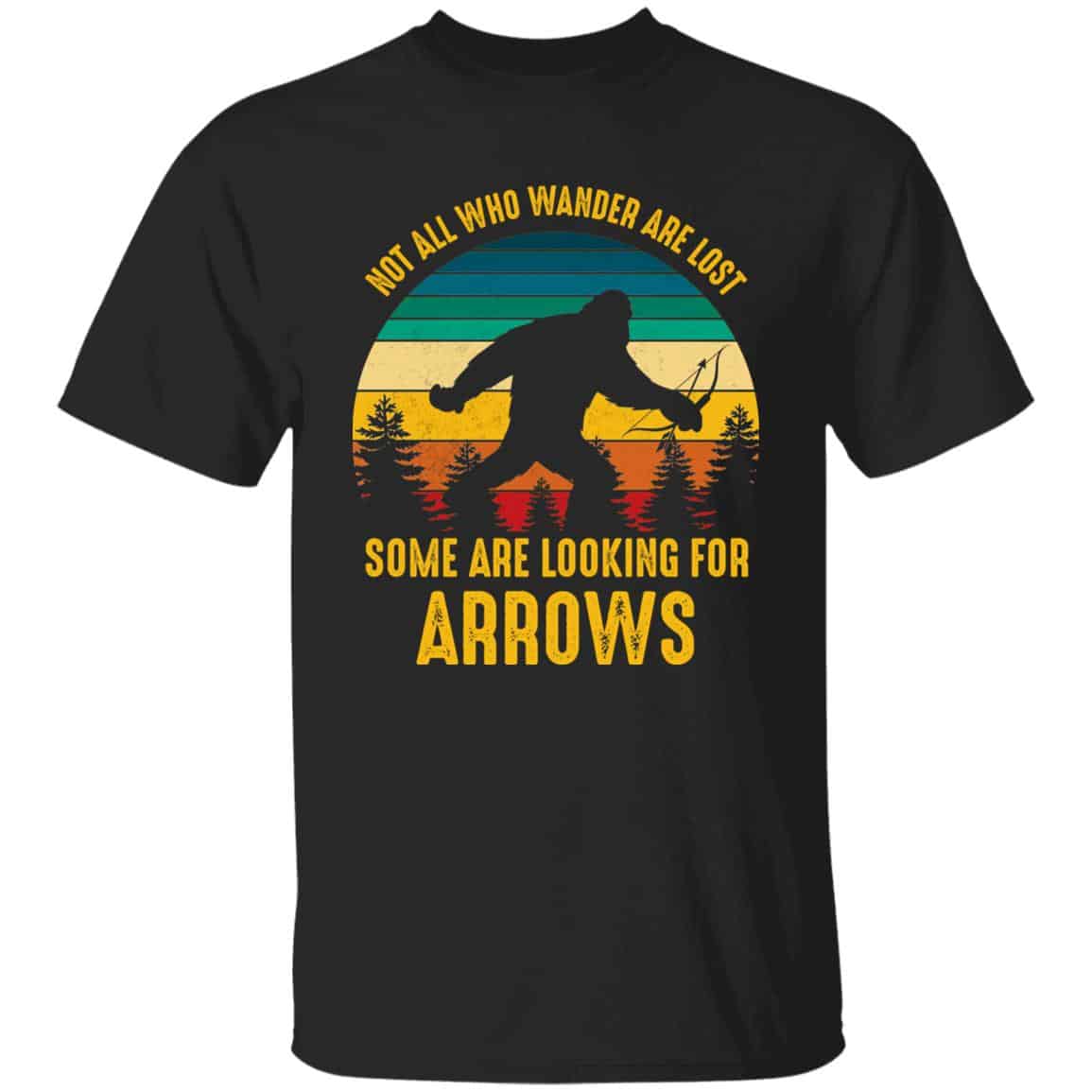 Not All Who Wander Are Lost-Shirt, Black, Unisex T-Shirt