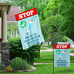 5BN. Proof of Vaccination 30x40 Garden & House Mockup 1