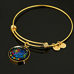 Love Needs No Words Autism Awareness Circle Pendant Necklace
