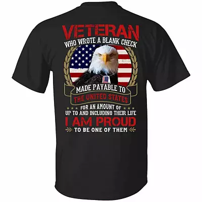 Wrote A Blank Check back tee, Black, Unisex T-Shirt