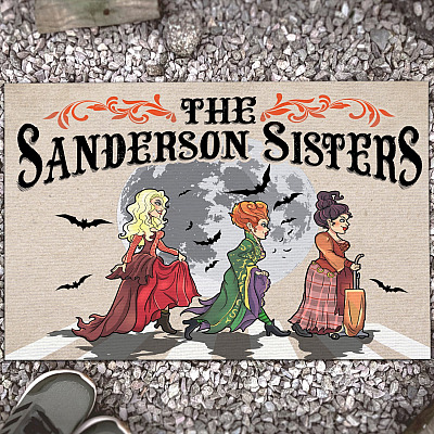 The Sanderson Sisters Three Witches Hocus Decorative Doormat - Welcome Mat