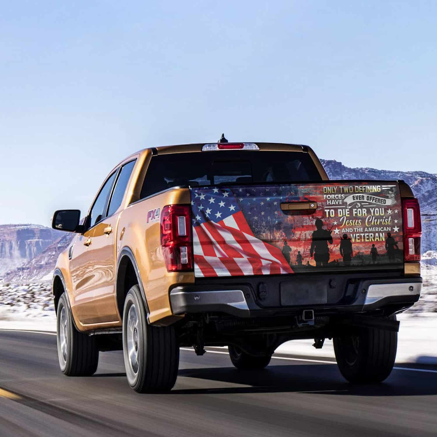 3VT. Only Two Defining Forces Tailgate Wrap Mockup 14